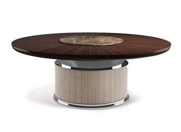 粵菜主題餐廳包廂高檔實(shí)木餐桌