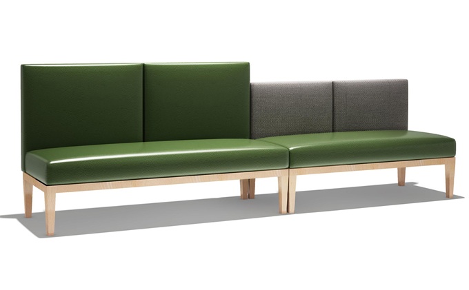 粵菜餐廳實木休閑沙發卡座 