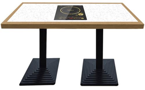 大理石自助火鍋桌