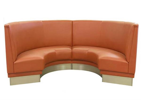 現(xiàn)代風格主題酒吧不銹鋼軟包卡座沙發(fā)