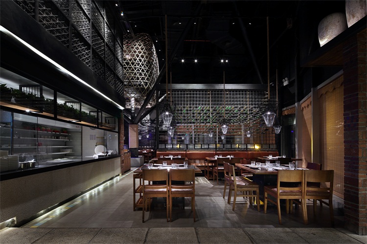 火鍋餐廳空間設計效果圖