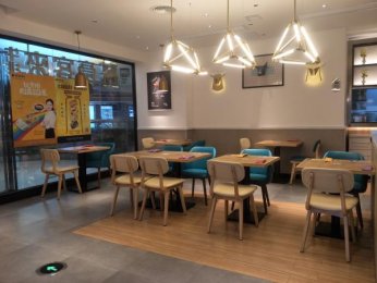 豪客來西式連鎖餐廳新店餐桌椅定做