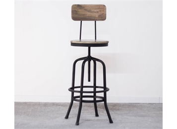 美式古典工業(yè)風鐵藝酒吧高腳椅