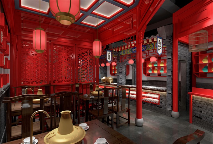 火鍋店餐飲空間設(shè)計(jì)風(fēng)格
