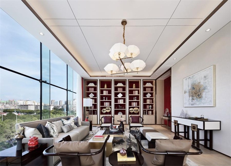 茶業(yè)會館空間設(shè)計效果圖