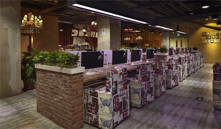 網(wǎng)咖空間設計效果圖